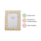 Textured Gold Photo Frame Large 9"x7" Nestasia