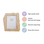 Fern Designer Photo Frame Gold 9"x7.5" Nestasia