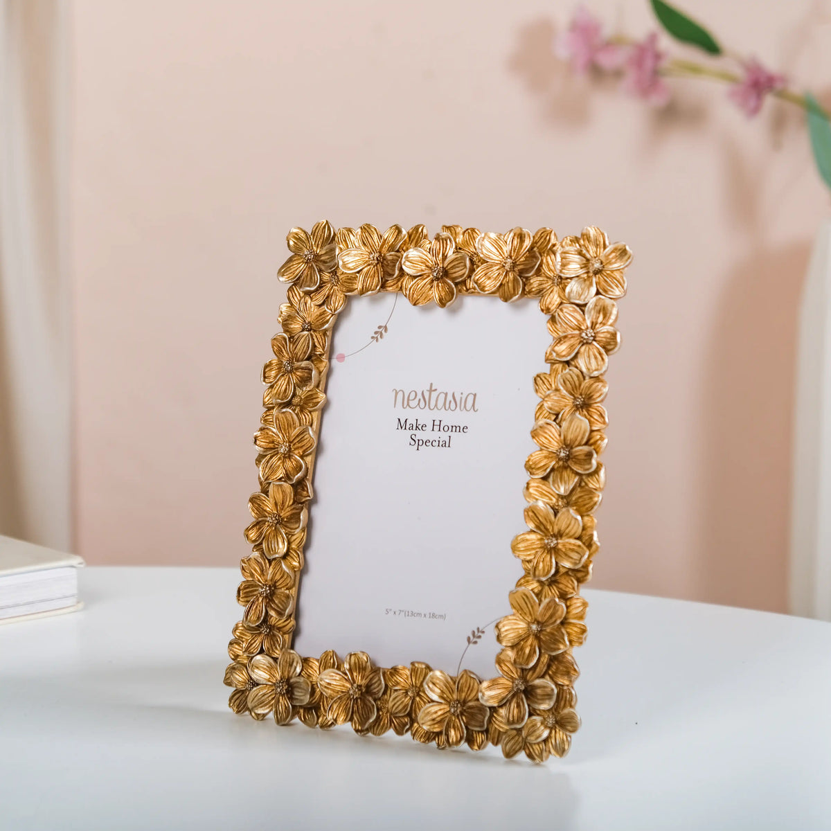 Floral Family Photo Frame Large 9.5"x7" Nestasia