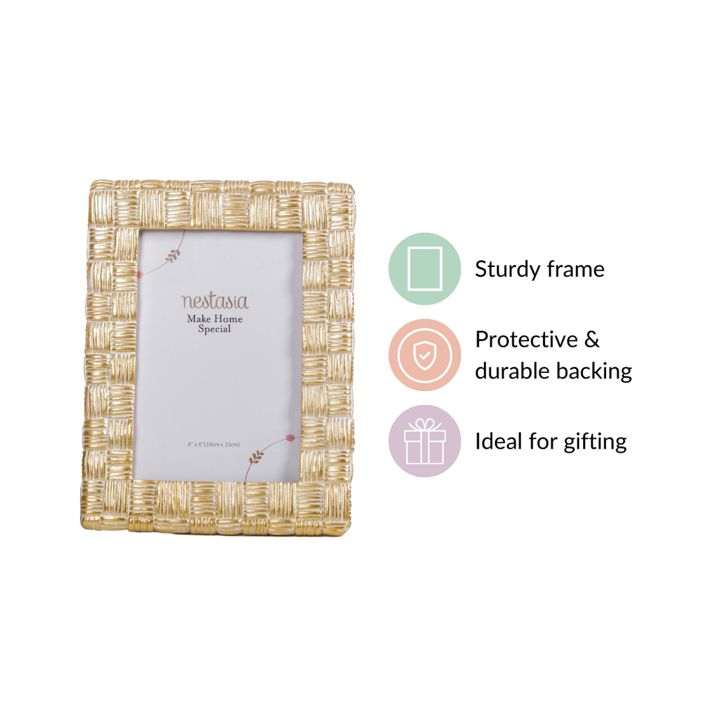 Luxe Resin Photo Frame Small 7.5"x6" Nestasia