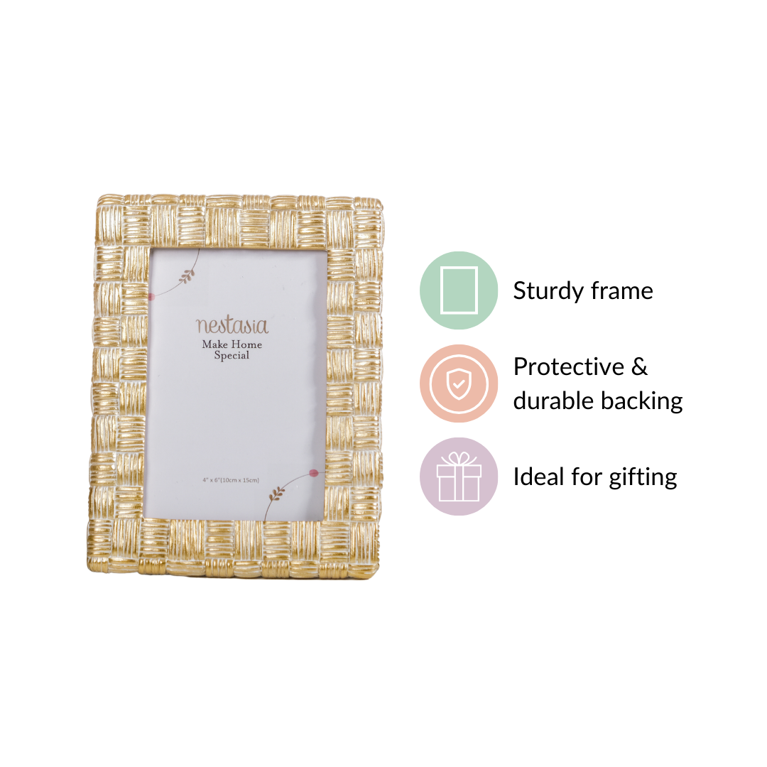 Luxe Resin Photo Frame Small 7.5"x6" Nestasia