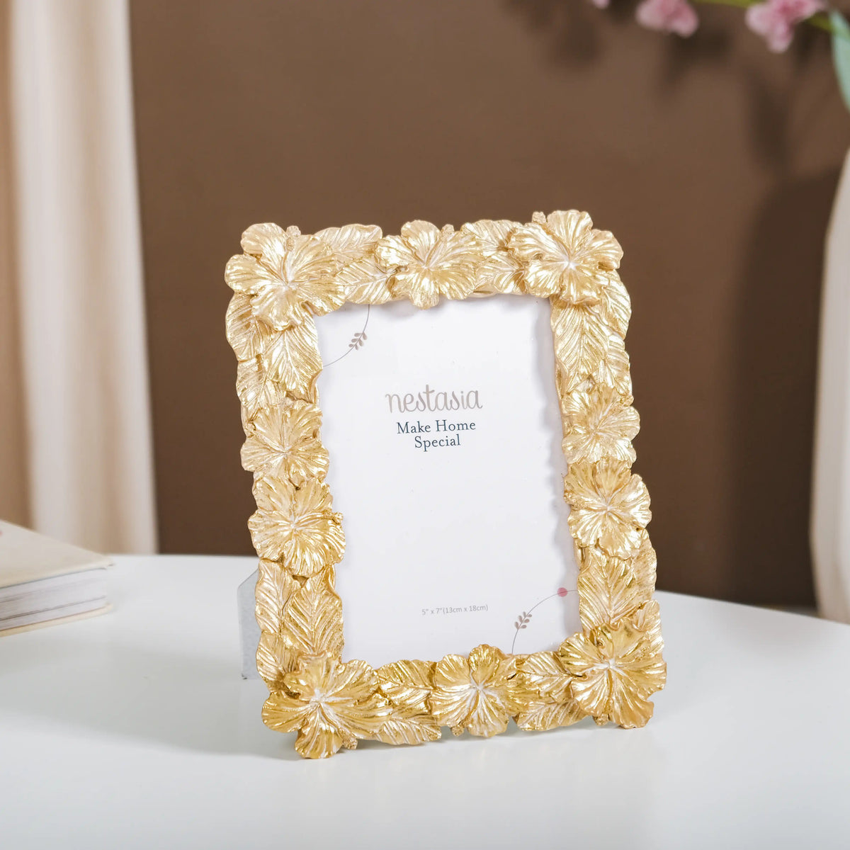 Hibiscus Glam Photo Frame Large 9.5"x7.5" Nestasia
