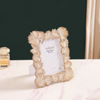 Palm Leaves Decorative Frame Gold Large 11"x8.5" Nestasia