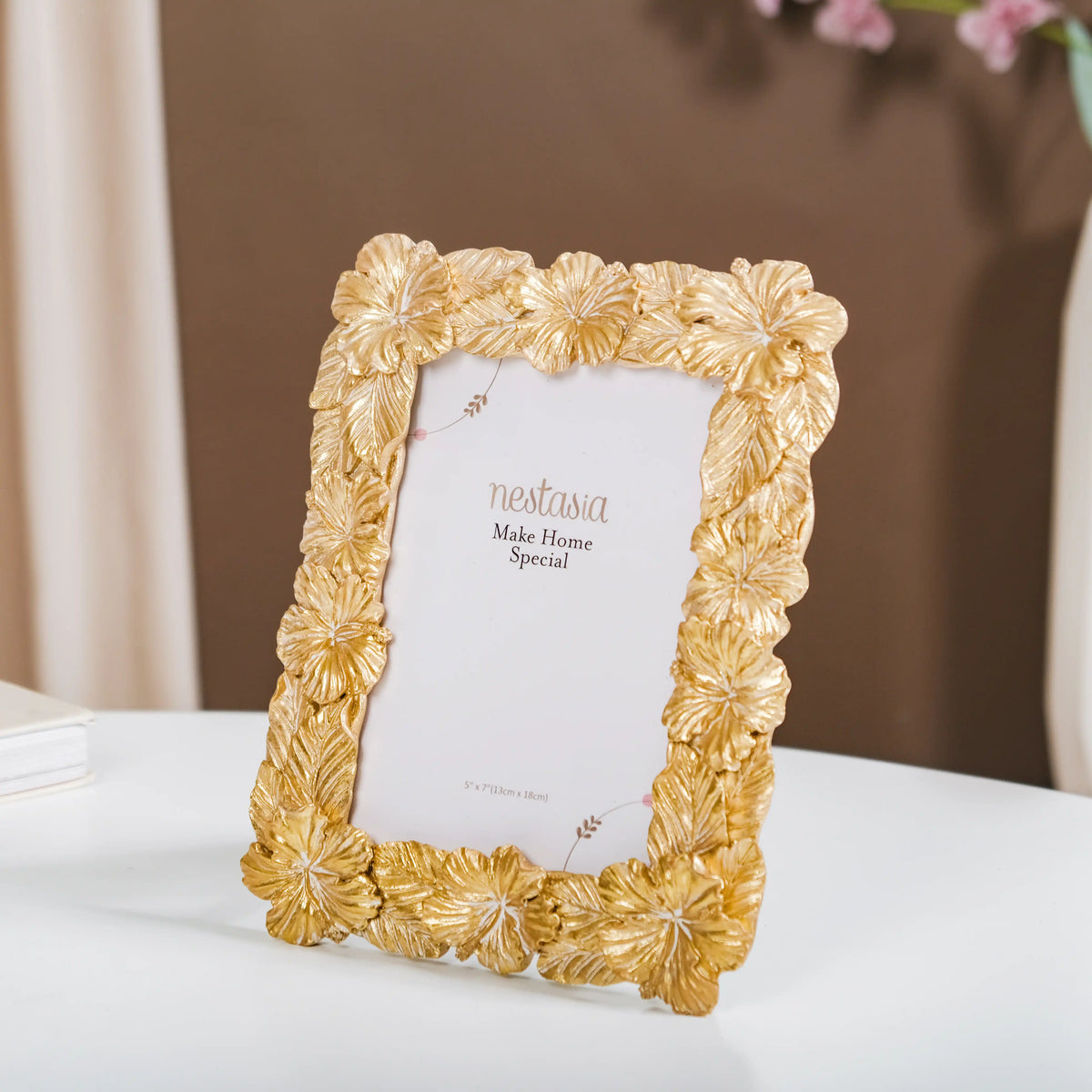 Hibiscus Glam Photo Frame Large 9.5"x7.5" Nestasia