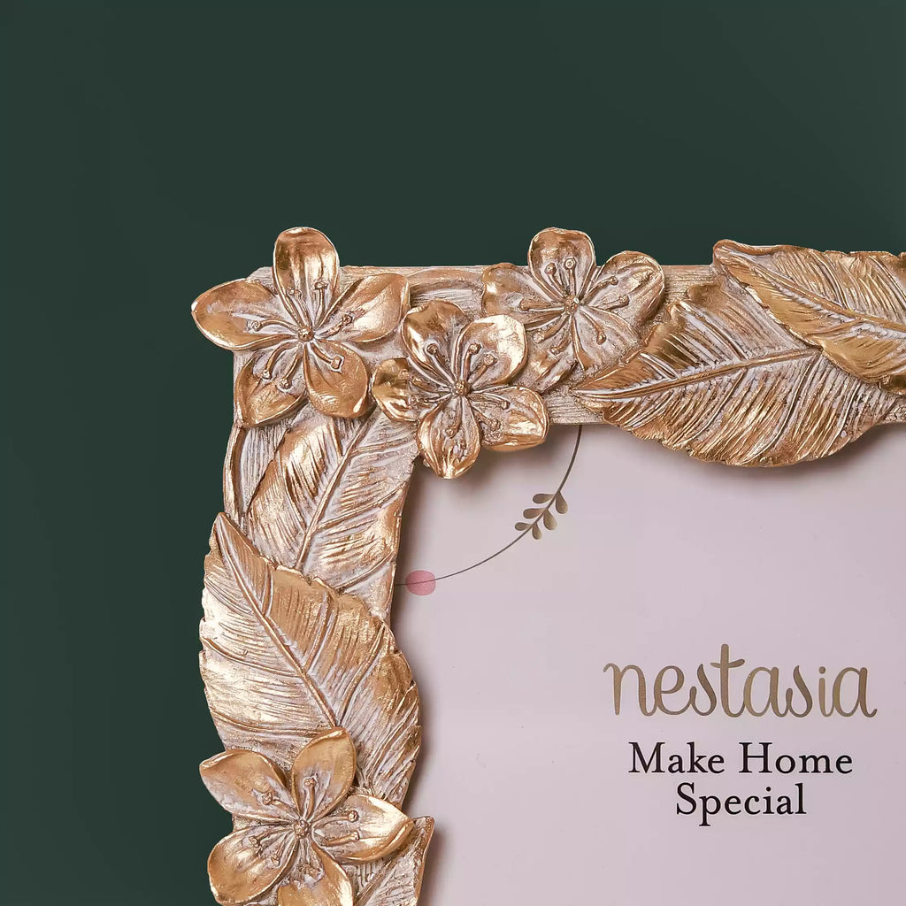 Glam Tropical Picture Frame Gold 9"x7.5" Nestasia