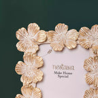 Floral Accent Picture Frame 8.5"x6.5" Nestasia