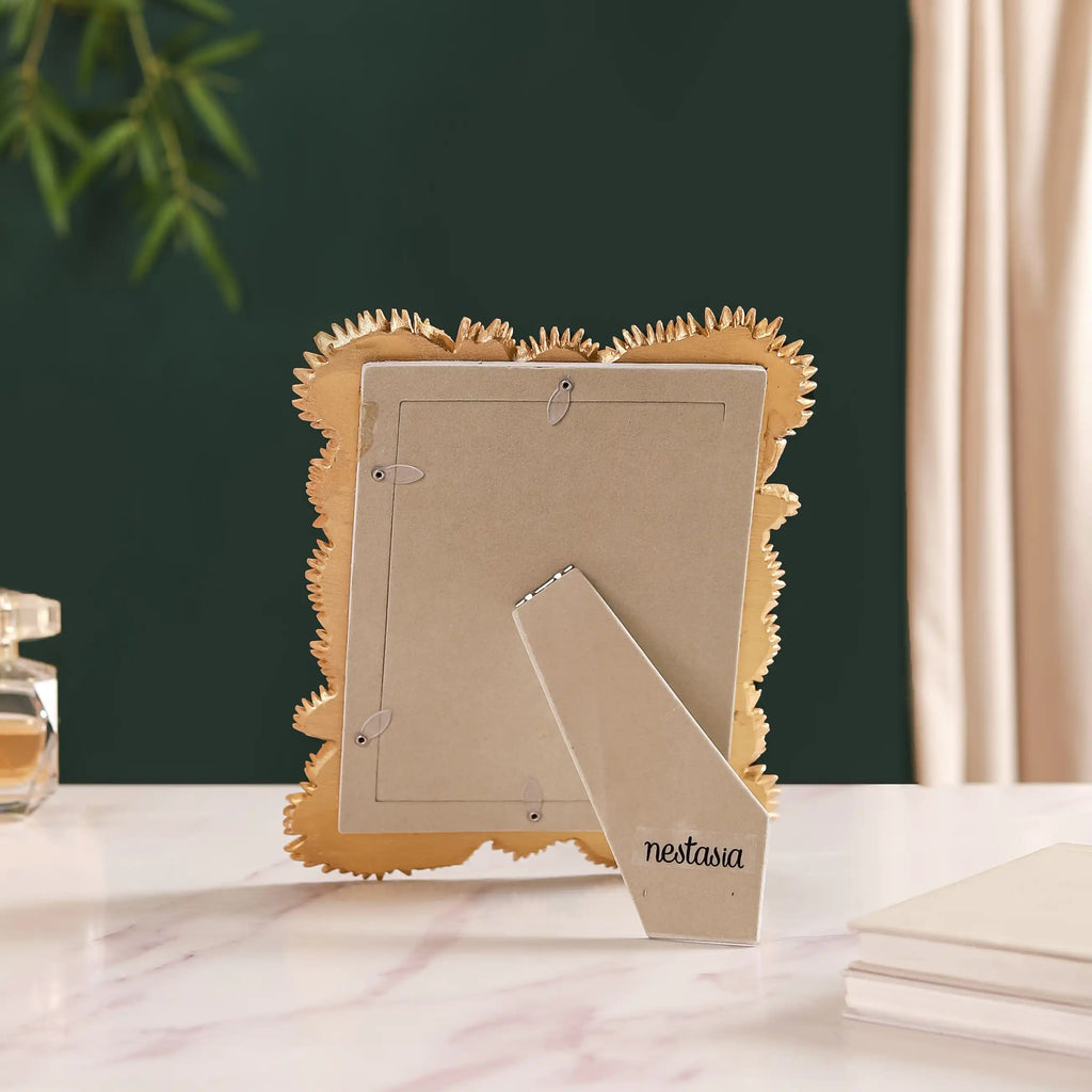 Palm Leaves Decorative Frame Gold Large 11"x8.5" Nestasia