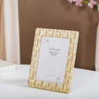 Textured Gold Photo Frame Large 9"x7" Nestasia