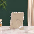Silver Table Photo Frame With Flowers 8"x6.5" Nestasia