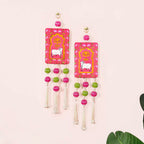 Pichwai Cow And Lotus Wall Hanging Set Of 2 Nestasia