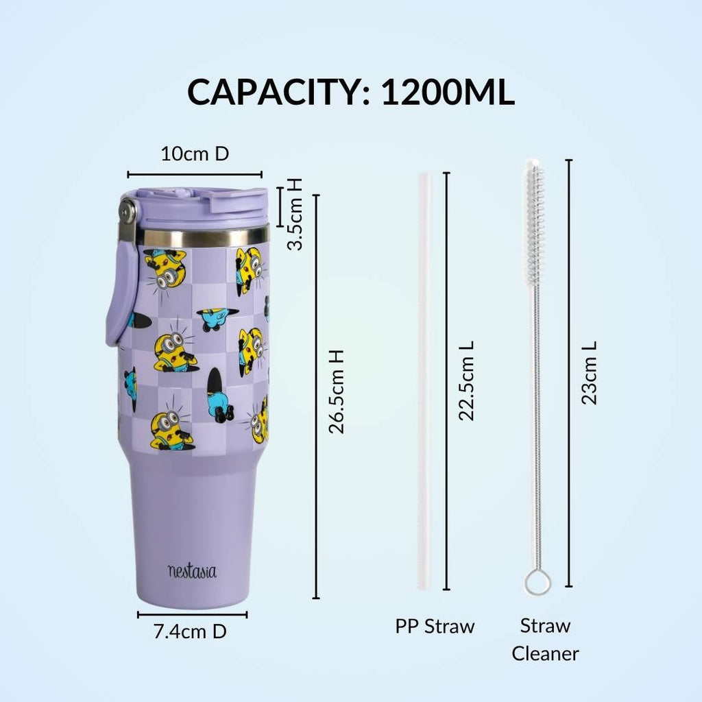 Minions Hide And Seek PickSip 40 Bottle 1200ml Purple Nestasia