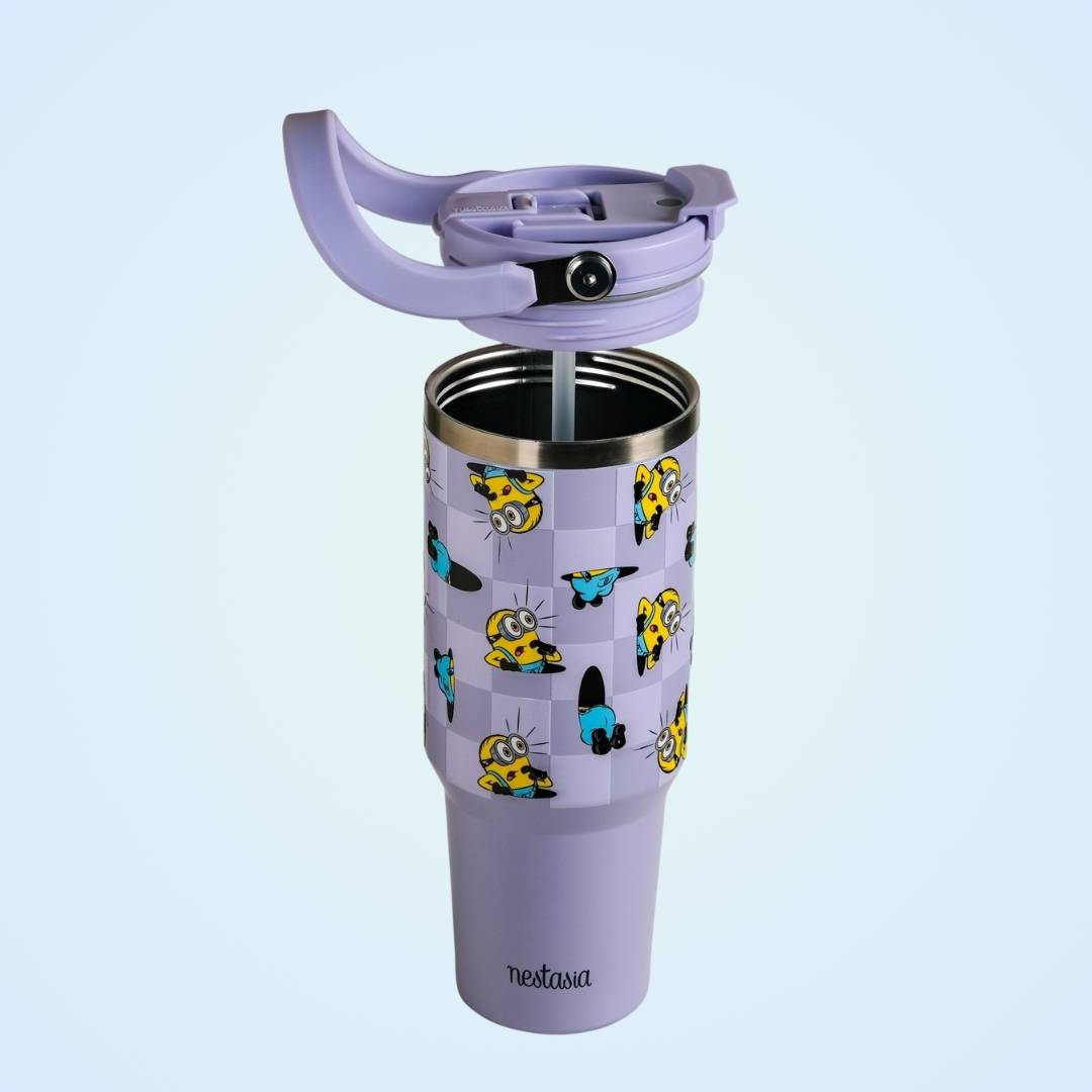 Minions Hide And Seek PickSip 40 Bottle 1200ml Purple Nestasia