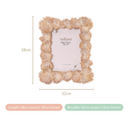 Palm Leaves Decorative Frame Gold Large 11"x8.5" Nestasia