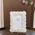 White Blooms Picture Frame Small 7.5"x7" Nestasia