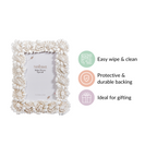 White Blooms Picture Frame Small 7.5"x7" Nestasia