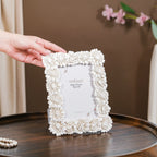 White Blooms Picture Frame Small 7.5"x7" Nestasia