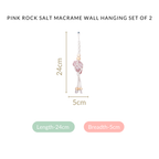 Pink Salt Macrame Wall Hanging Set Of 2 Nestasia