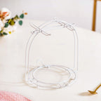 Leaf Embossed Cup And Saucer Set Of 4 With Stand 200ml Nestasia
