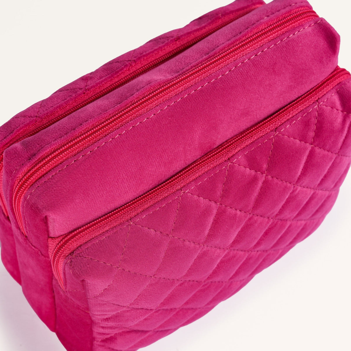 Pink Quilted Stylish Vanity Pouch Nestasia