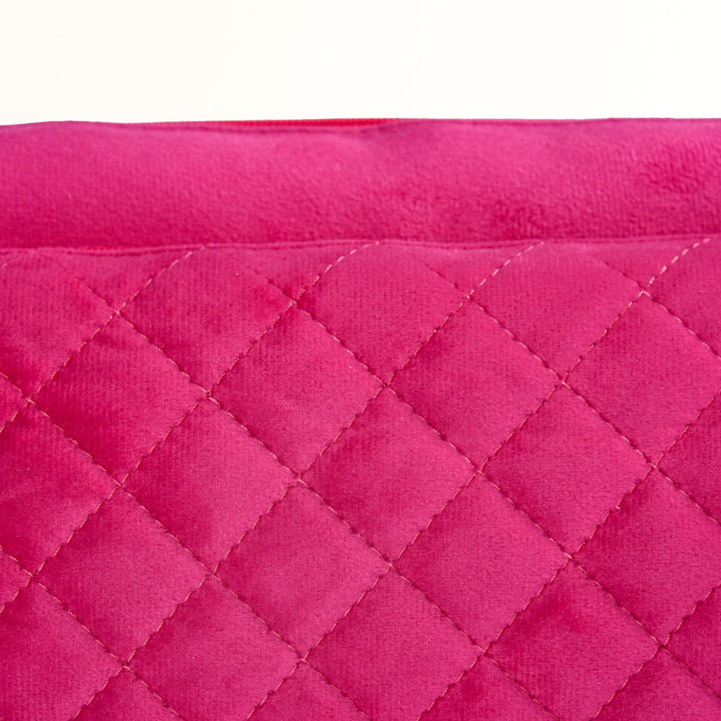 Pink Quilted Stylish Vanity Pouch Nestasia