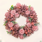 Roseate Floral Wreath For Christmas Decorations Nestasia