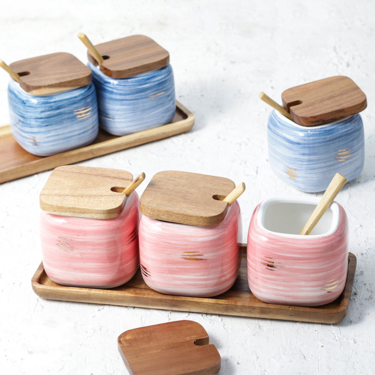 Pink Spice Jar Set Nestasia