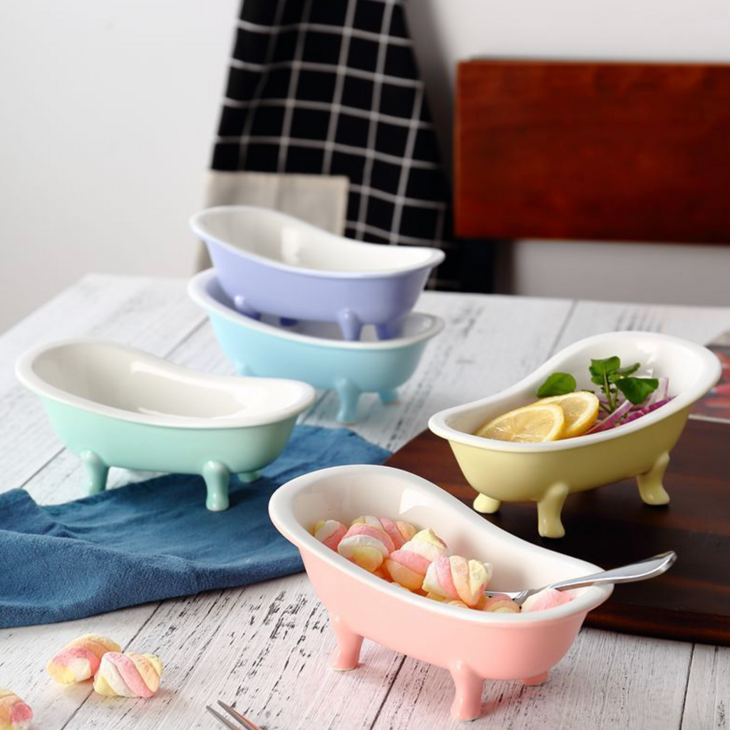 Pink Tub Ceramic Snack Bowl 200 ml Nestasia