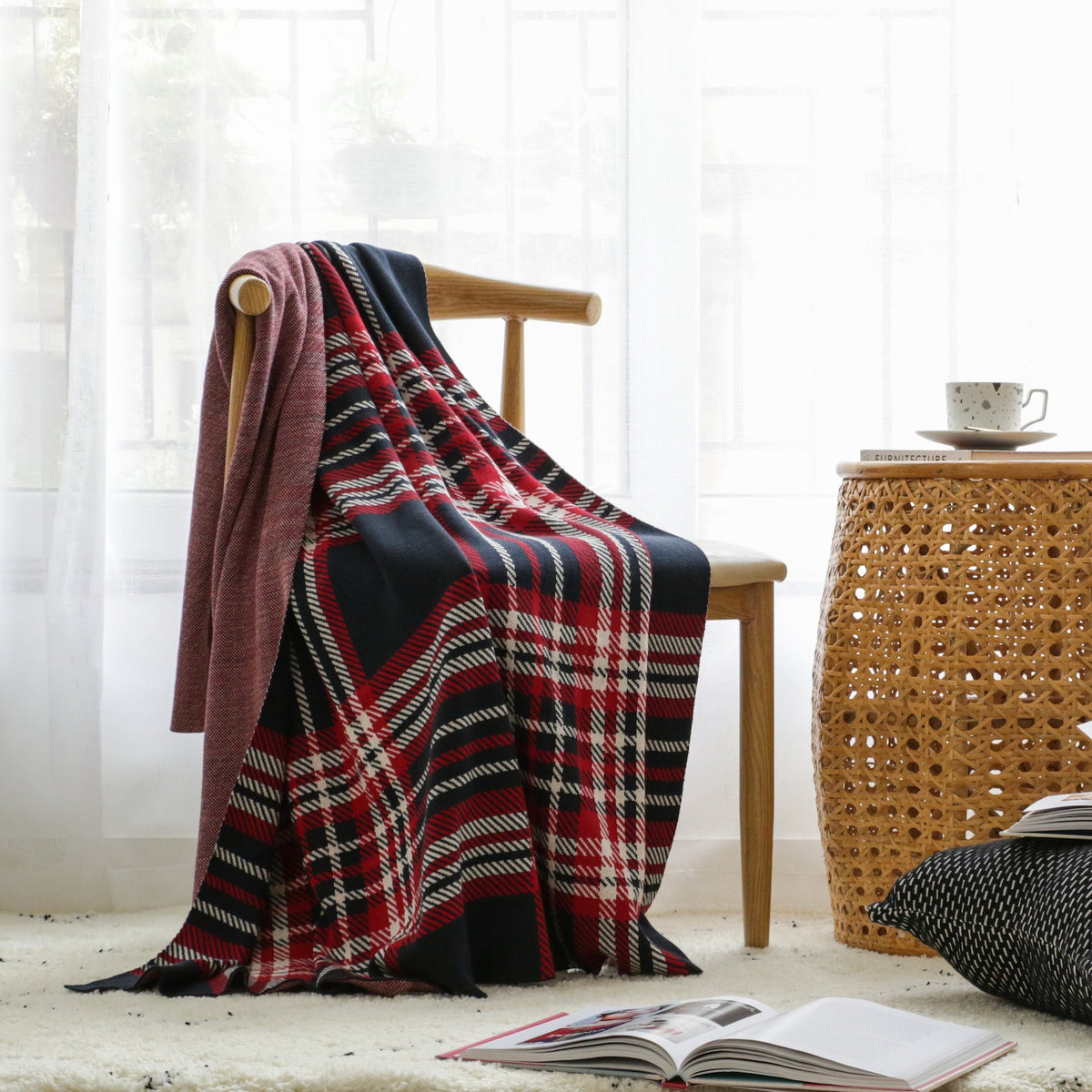 Plaid throw Nestasia