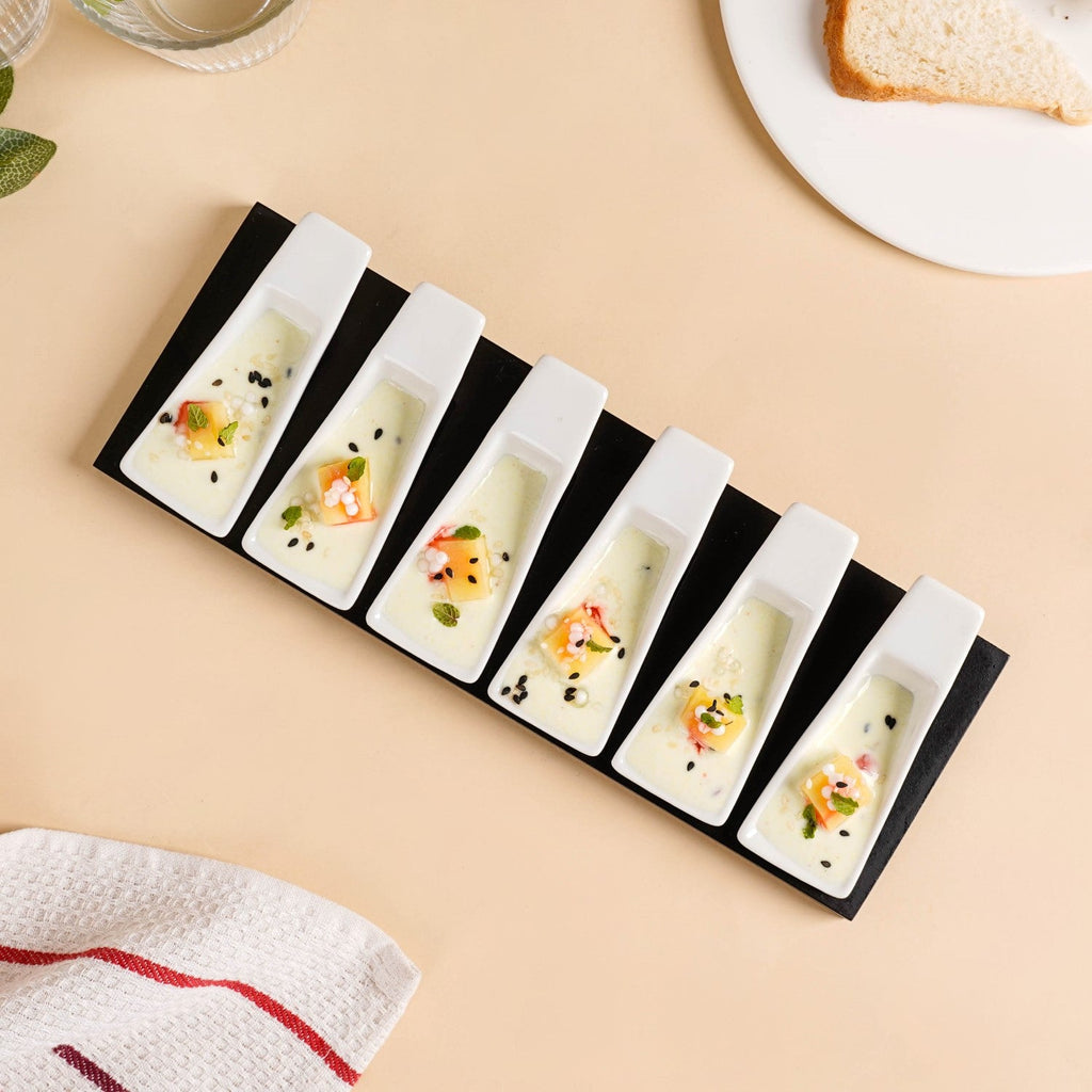 Appetizer Spoon With Tray Set Of 6 Nestasia