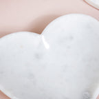 Big Heart Polished Marble Stone Platter 8 Inch Nestasia