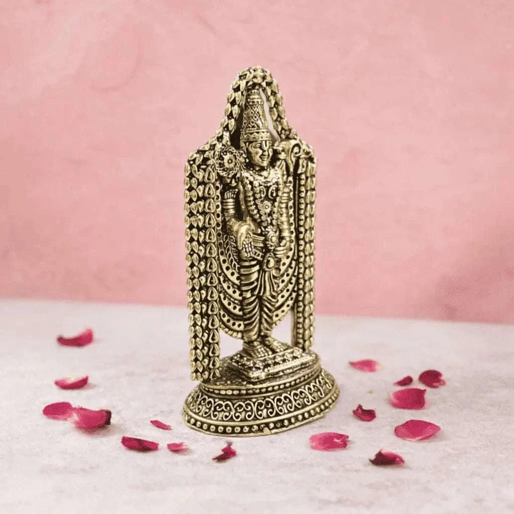 Brass Tirupati Balaji/Venkateshwar lightweight Idol Vedansh Craft