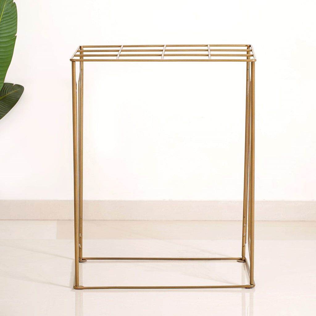 Box Frame Metal Backdrop For Puja Decor 38 Inch Nestasia