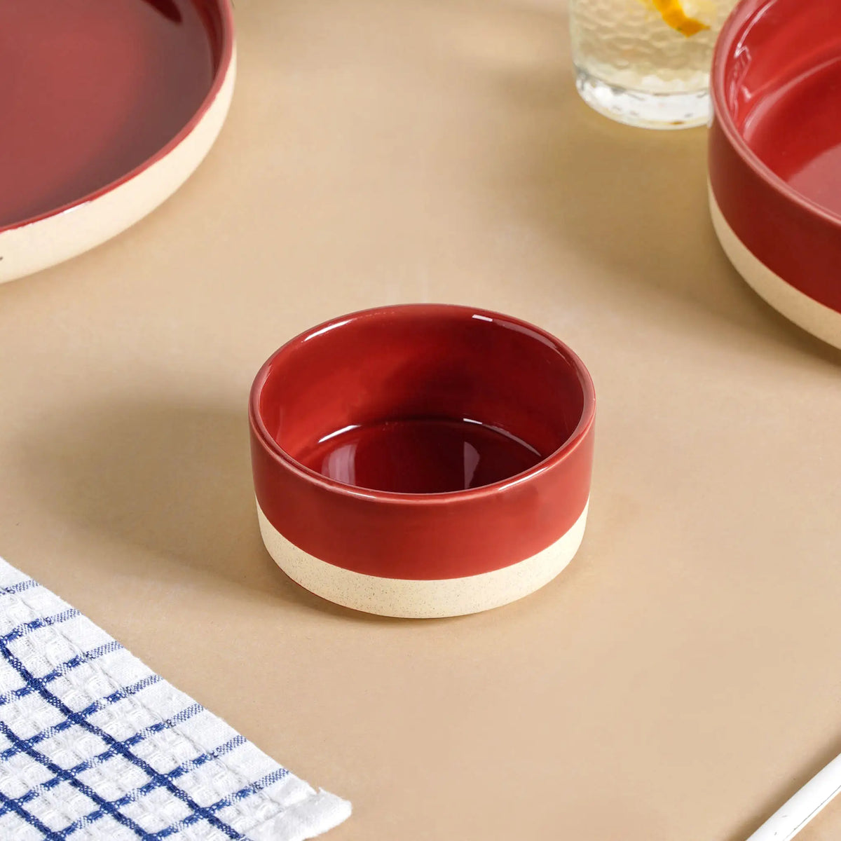 Amber Clay 22 Piece Dinnerset For 6 Nestasia