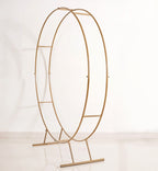 Gold Double Ring Backdrop Metal Frame For Party Decoration 99 Inch Nestasia