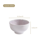 Monvia Modern Art Deco Light Mauve Small Bowl Set Of 4 325ml Nestasia