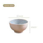 Monvia Art Deco Printed Snack Bowl Set Of 4 Blue 325ml Nestasia