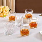 Prism Cut Whiskey Glass Set Of 6 230ml Nestasia