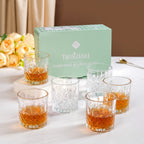 Prism Cut Whiskey Glass Set Of 6 230ml Nestasia