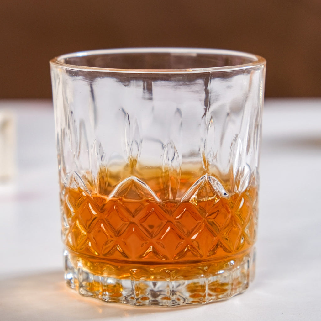 Prism Cut Whiskey Glass Set Of 6 230ml Nestasia