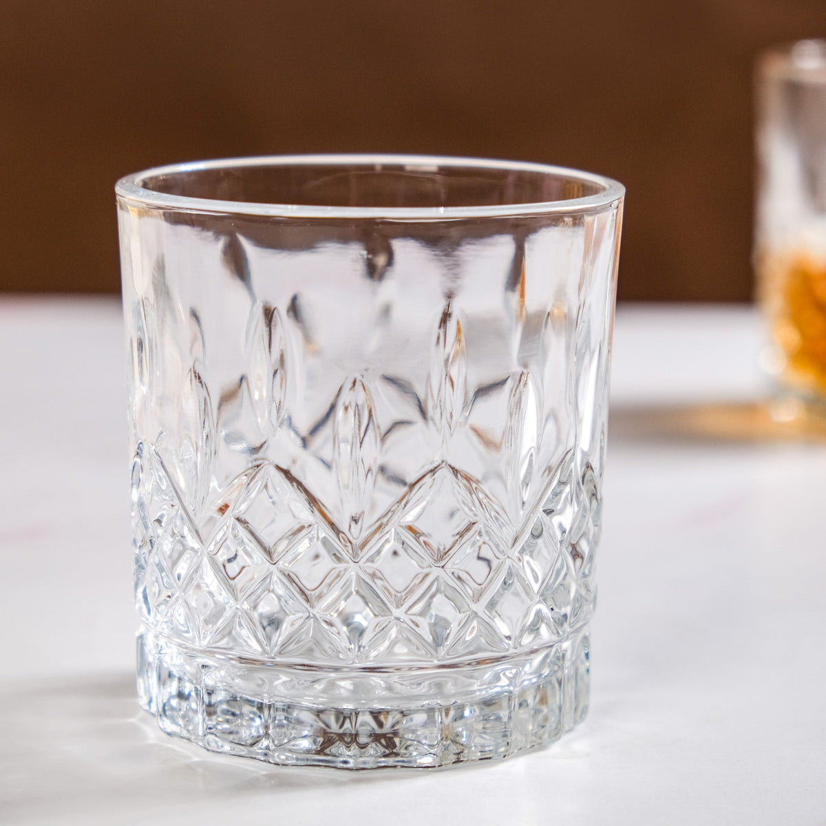 Prism Cut Whiskey Glass Set Of 6 230ml Nestasia