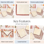 Pure Cotton Napkin Set Of 6 Nestasia