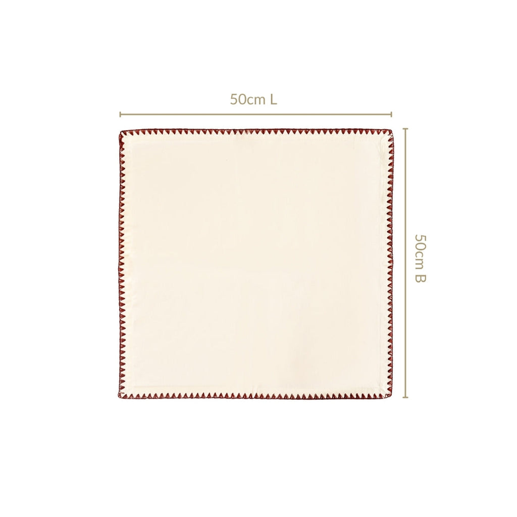 Pure Cotton Napkin Set Of 6 Nestasia