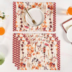 Checkered Border Placemat Set Of 4 Nestasia