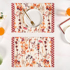 Checkered Border Placemat Set Of 4 Nestasia