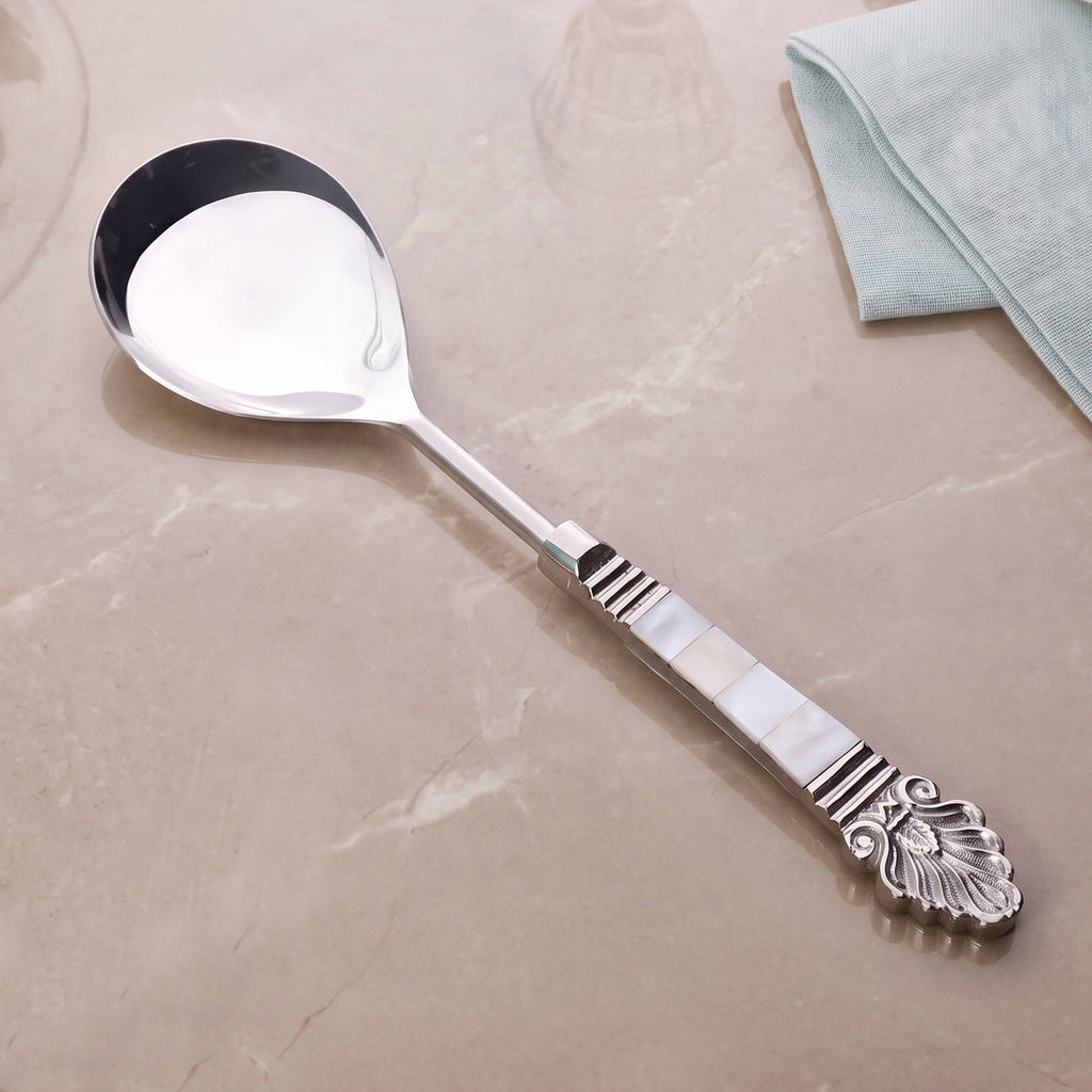 Baroque MOP Serving Spoon Set Of 2 Nestasia