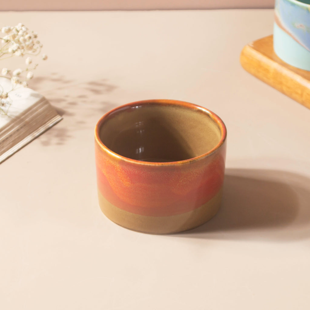 Opulent Ombre Red And Brown Bowl 150 ml
