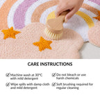 Rainbow Floor Mat For Kids 100x70cm Nestasia