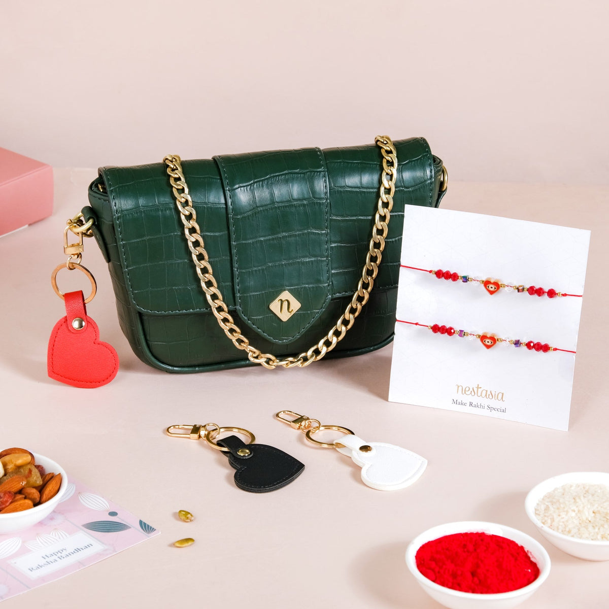 Uber Chic Fashionista Rakhi Gift Set For Sister Nestasia
