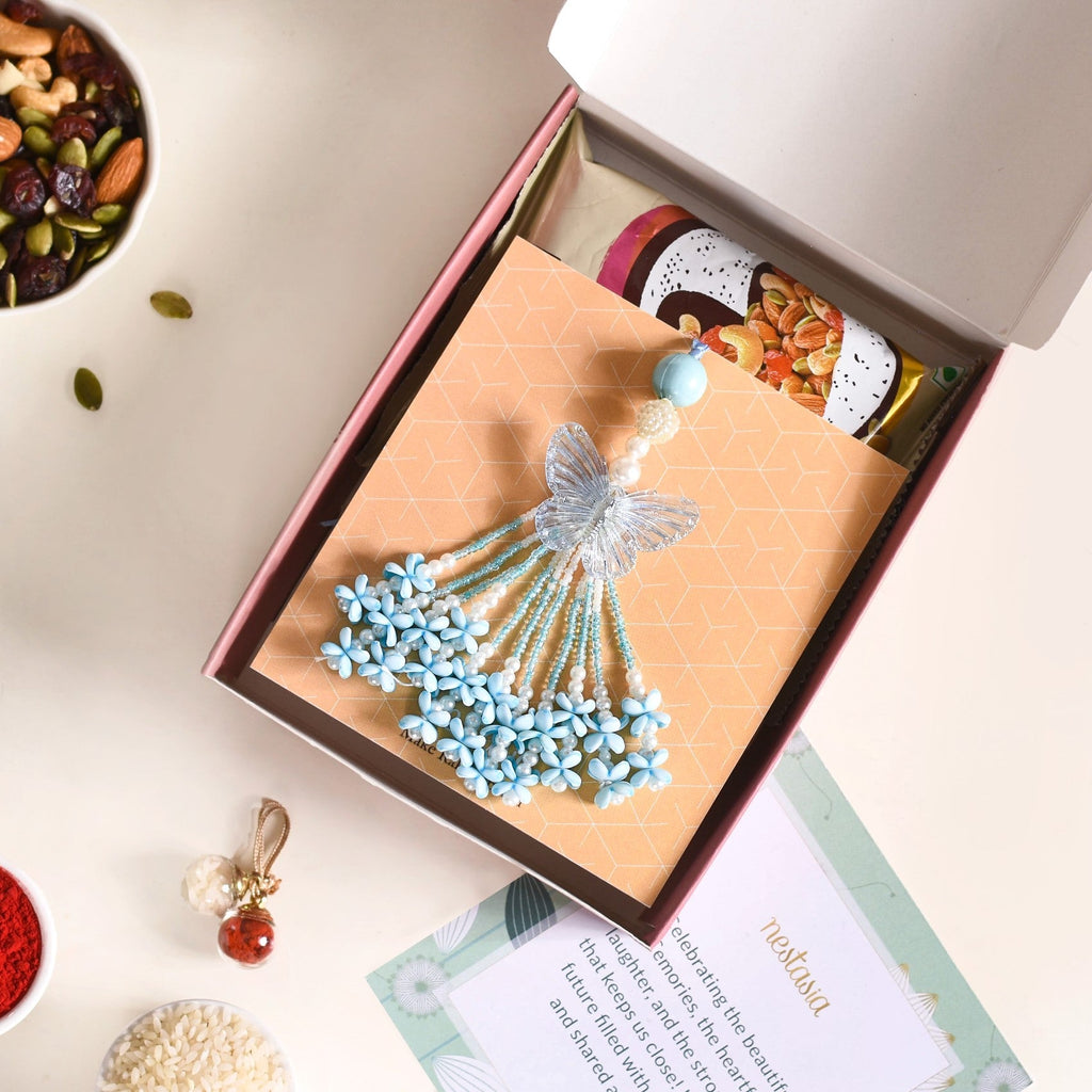 Butterfly Lumba For Sister Set Of 3 With Gift Box And Card Nestasia