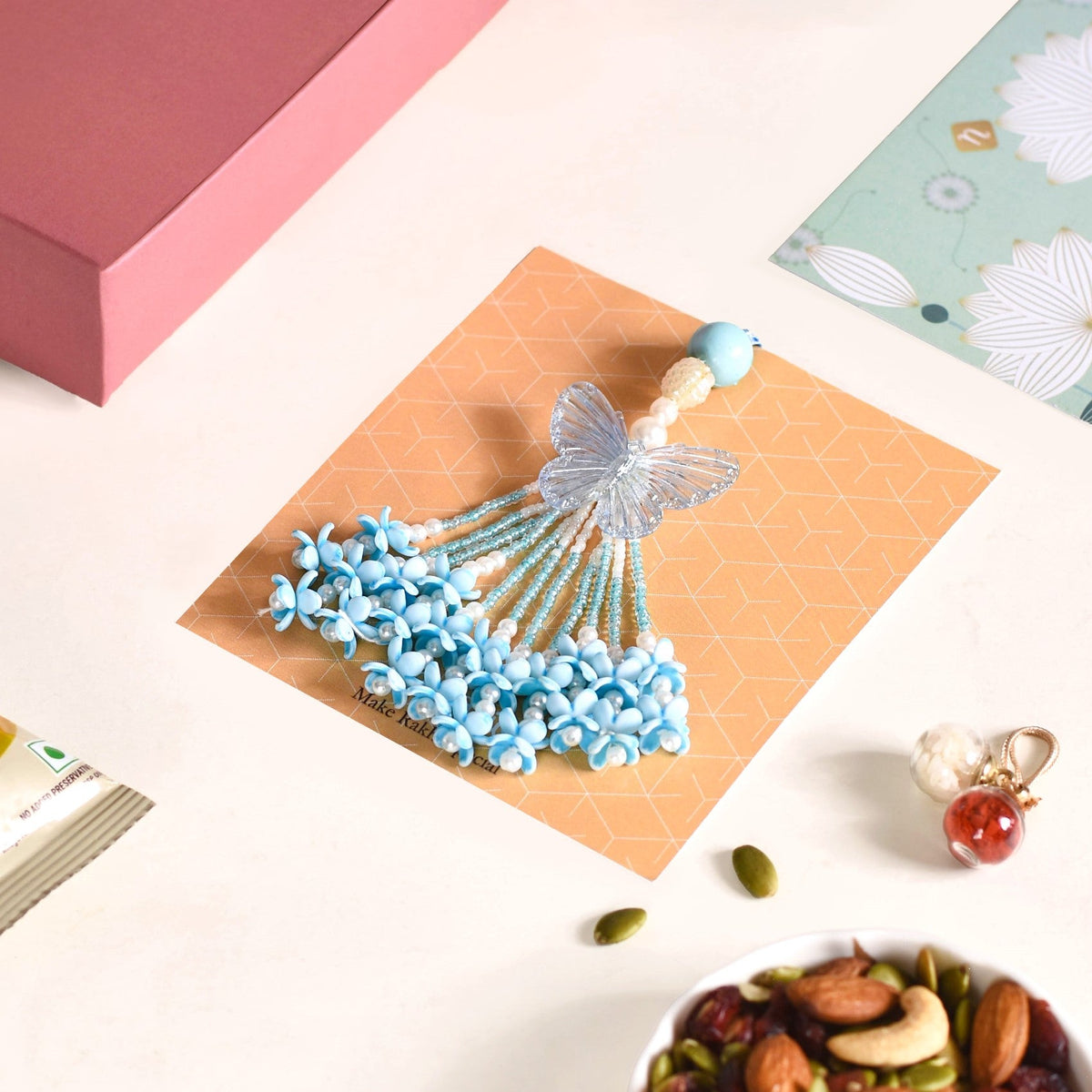 Butterfly Lumba For Sister Set Of 3 With Gift Box And Card Nestasia